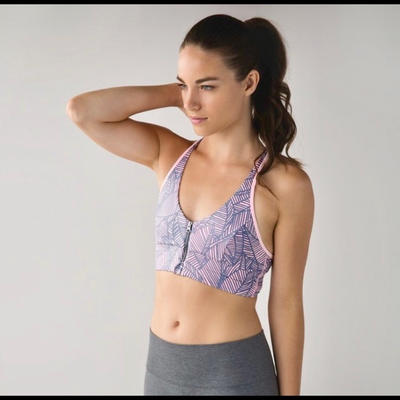 EUC Lululemon Cool to Street Banana Leaf Blush Bra - Picture 3 of 4